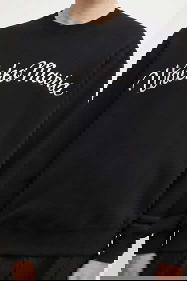 Суитчър WACKO MARIA Wacko Maria Script Logo Sweatshirt Черно | 25FW.WMC.SS08, 3