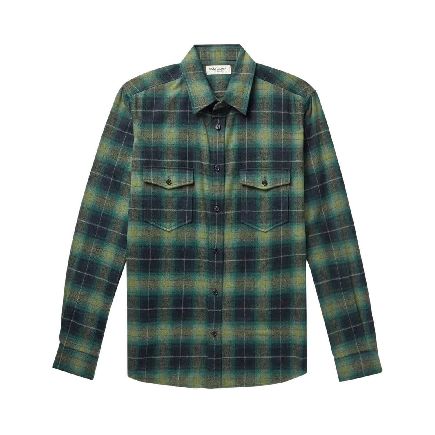 Риза Saint Laurent Oversized Shirt Зелено | 710782 Y25TA 5879, 1