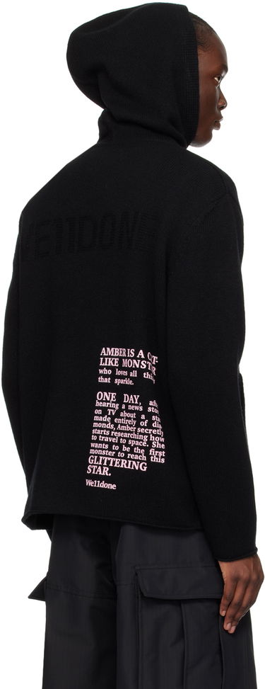 Суитчър We11done We11done 'I Hope You Remember My Name' Graphic Print Hoodie Черно | WD-KT2-24-616-U-BK, 2