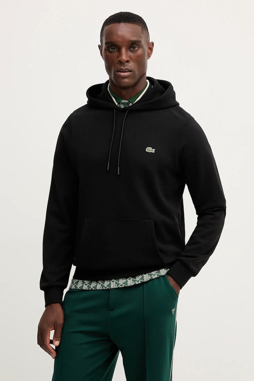 Суитчър Lacoste Lacoste Men's Hoodie Черно | SH9839