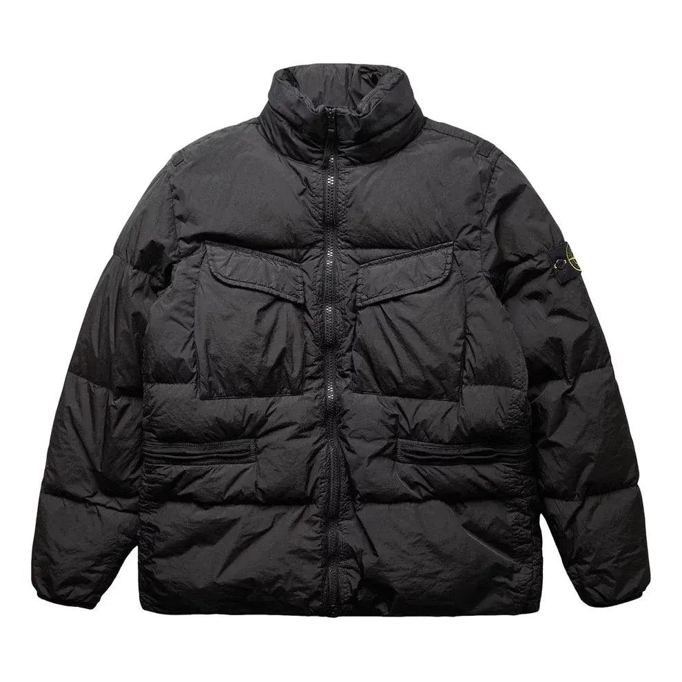 Пухо яке Stone Island Logo Patch Padded Jacket Черно | 771540123-V0029, 0
