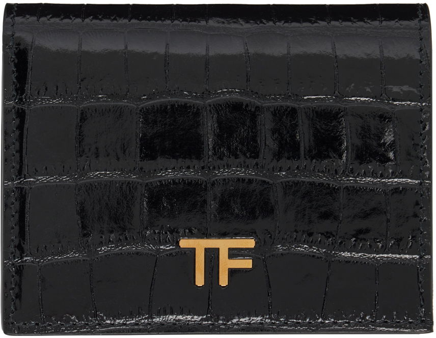 Портфейл Tom Ford Tom Ford Croc Bifold Wallet Черно | S0431-LCL150G, 0