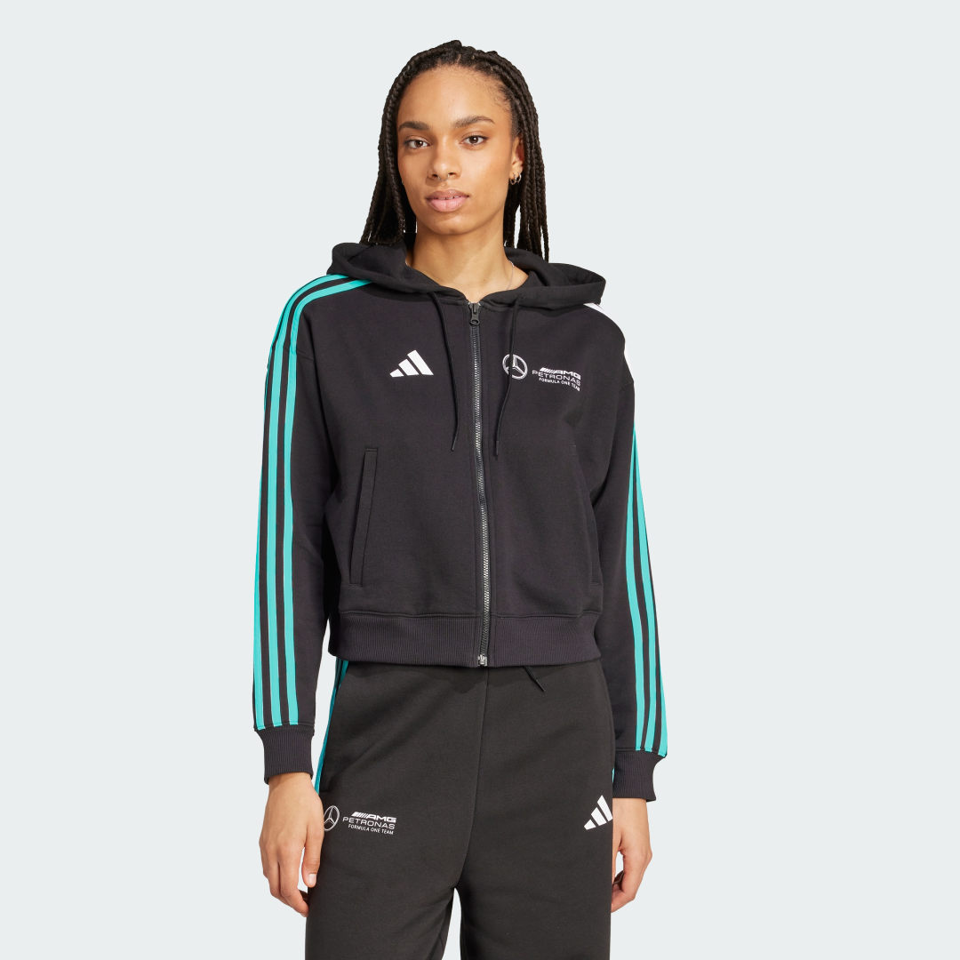 Суитчър adidas Performance Mercedes - AMG Petronas Formula One Team DNA Full Zip Hoodie Черно | JV5436, 0