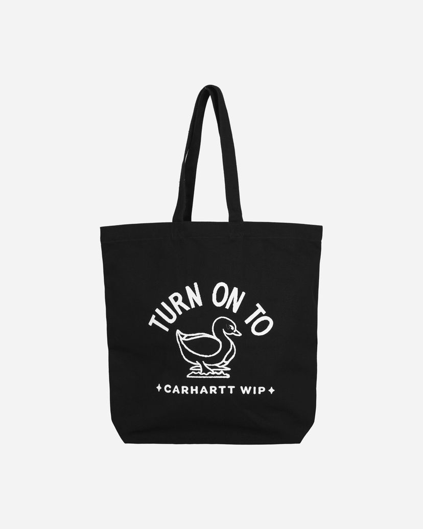 Голяма пазарска чанта Carhartt WIP Stamp Tote Bag Black Черно | I033629 0D2XX