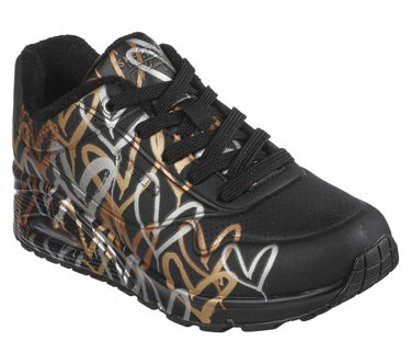 Кецове и обувки Skechers Uno Черно | 155523-BKGD, 2