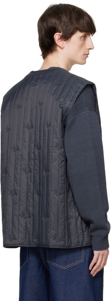 Жилетка MAISON KITSUNÉ Maison Kitsuné Sleeveless Quilted Vest Тъмно синьо | OM02120WW9047, 2