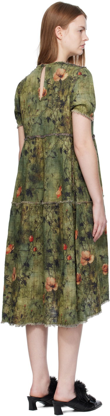 Pокля R13 R13 Relaxed Reversible Midi Dress Зелено | R13WR465-R582B, 2