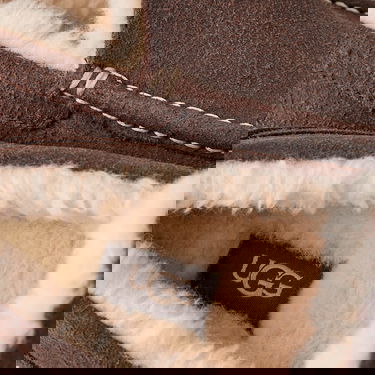 Кецове и обувки UGG UGG Ascot Distressed Slippers Кафяво | 1171296-DDC, 4