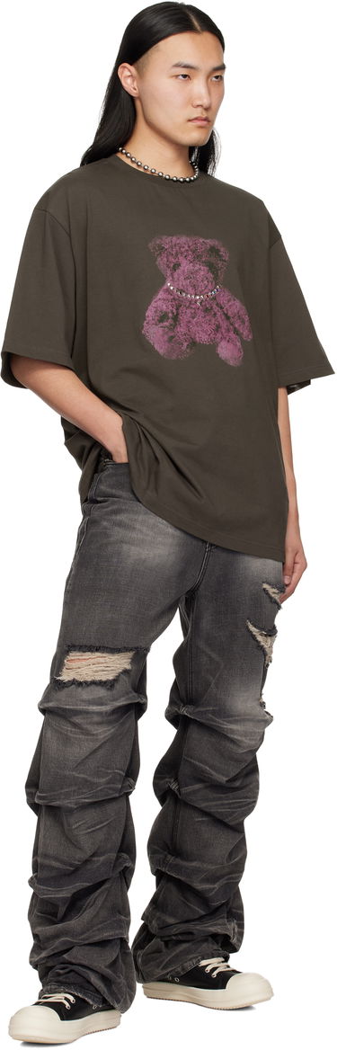 Тениска We11done We11done Pearl Bear Graphic T-Shirt Кафяво | WD-TT0-25-757-U-CH, 3