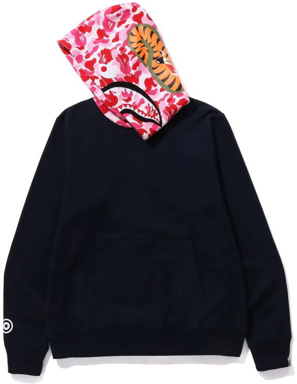 Суитчър BAPE ABC Camo Shark Pullover Hoodie Navy Velikost: S Черно | 0ZXSWM114006L-NVY, 1