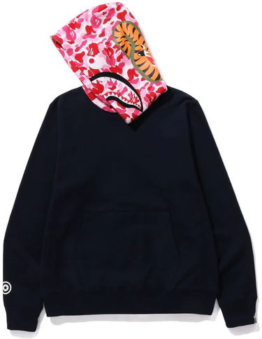 Суитчър BAPE ABC Camo Shark Pullover Hoodie Navy Velikost: S Черно | 0ZXSWM114006L-NVY, 1