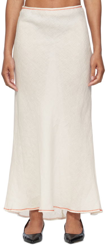 Пола Baserange Baserange Dydine Maxi Skirt Бяло | SKDY-SL-SU24, 0