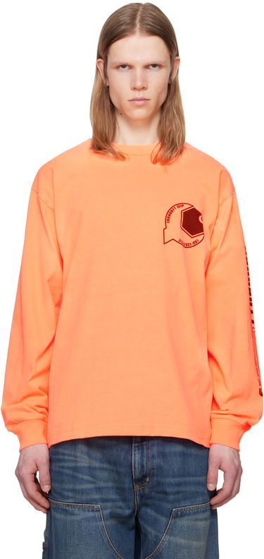 Тениска Carhartt WIP Carhartt WIP Long Sleeve Industry T-Shirt Оранжево
 | I034411, 0