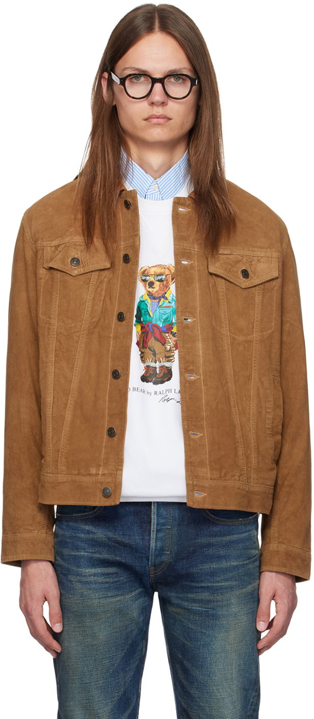 Polo Ralph Lauren Tan Suede Trucker Jacket