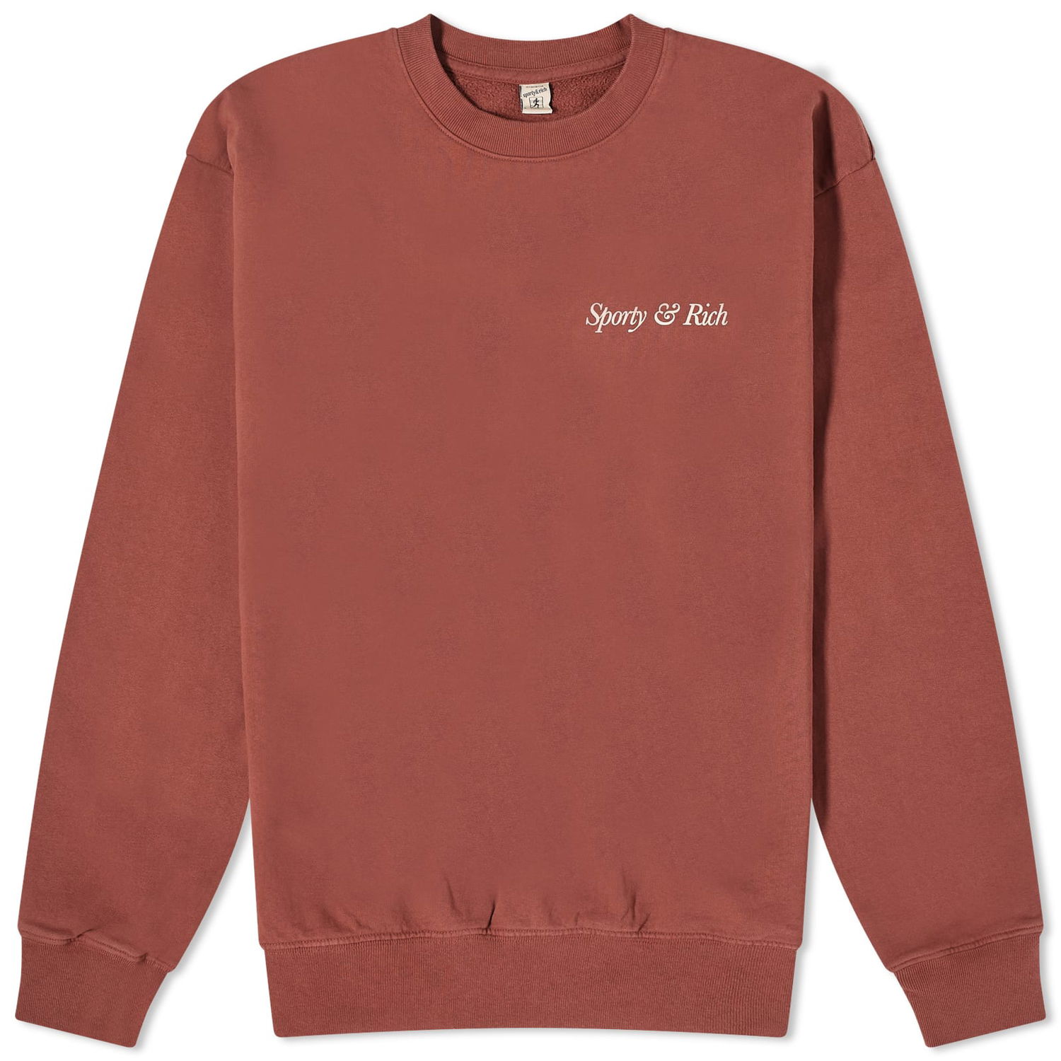 Пуловер Sporty & Rich HWCNY Crew Sweat Бургунди | CRAW2321MO, 0