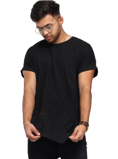 Тениска Urban Classics Asymetric Long Tee Черно | tb1227 black