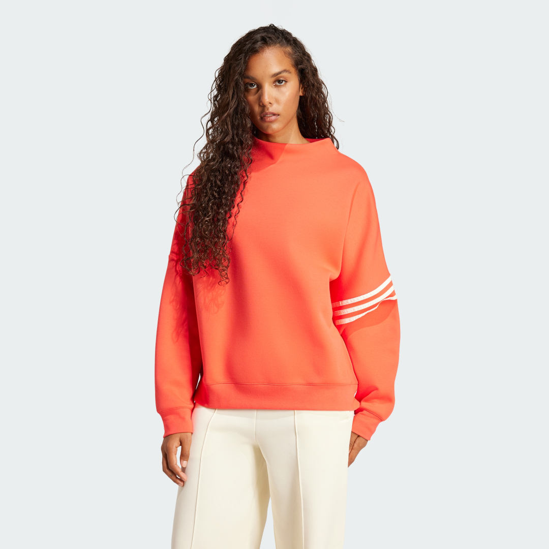 Суитчър adidas Performance Oversized Mock Neck Sweatshirt Оранжево
 | JI8521, 0