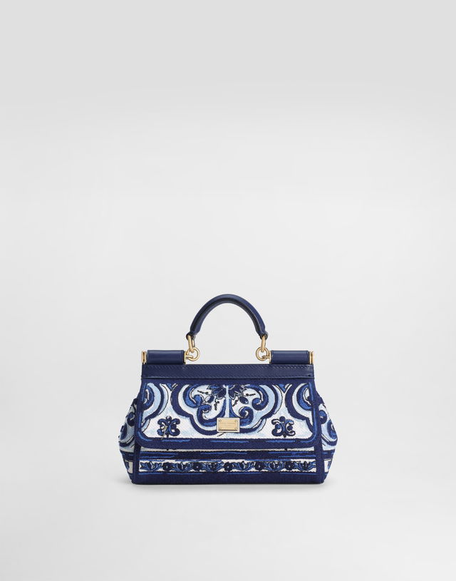 Dolce & Gabbana Sicily Small Embroidered Handbag