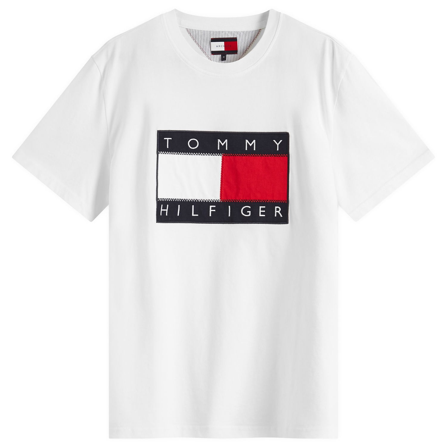 Тениска Tommy Hilfiger Tommy Jeans Men's Sailing Flag T-Shirt, Size Large Бяло | MN0MN00011YBL, 0