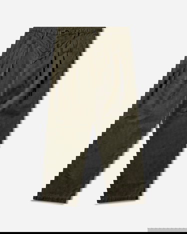 Панталони C.P. Company Cotton Gabardine Double Pleated Loose Chino Pants Зелено | 20CMPA136A-110458G 683, 0