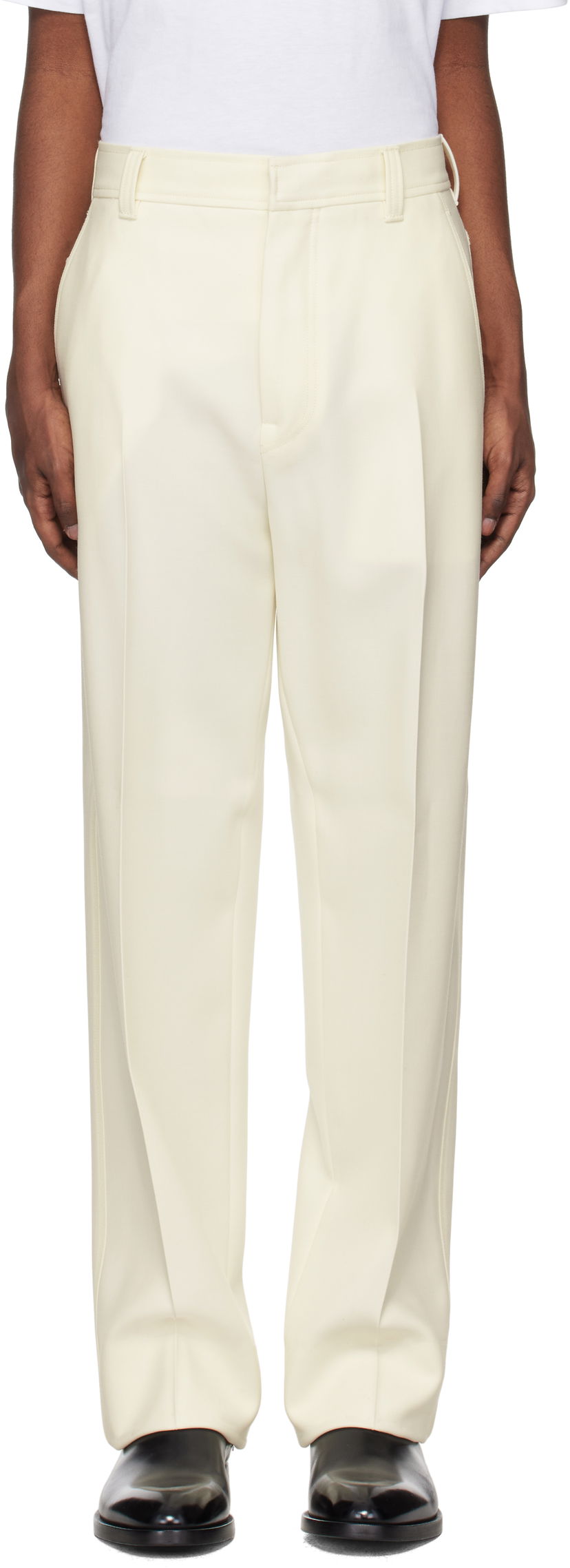 Панталони ZEGNA Wool Trousers Бяло | 887203A8738DH2