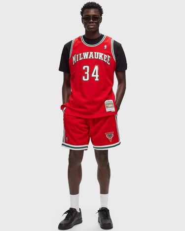 Къси панталони Mitchell & Ness NBA Milwaukee Bucks 2014 Shorts Червено | BT8727-MBURED1, 1