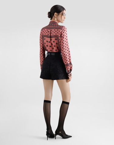 Къси панталони Dolce & Gabbana Dolce & Gabbana Quilted Floral Jacquard Shorts Черно | FTC9GTGDCSSN0000, 2