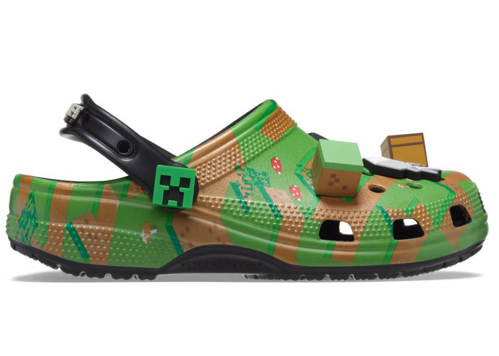 Кецове и обувки Crocs Elevated Clog Minecraft Зелено | 208472-90H, 0