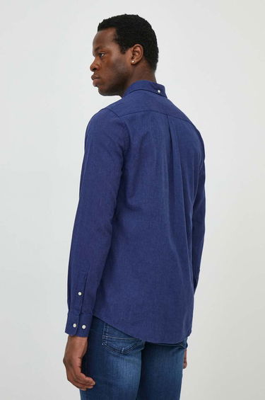 Риза Barbour Barbour Slim Fit Button-Down Shirt Тъмно синьо | MSH5090, 3