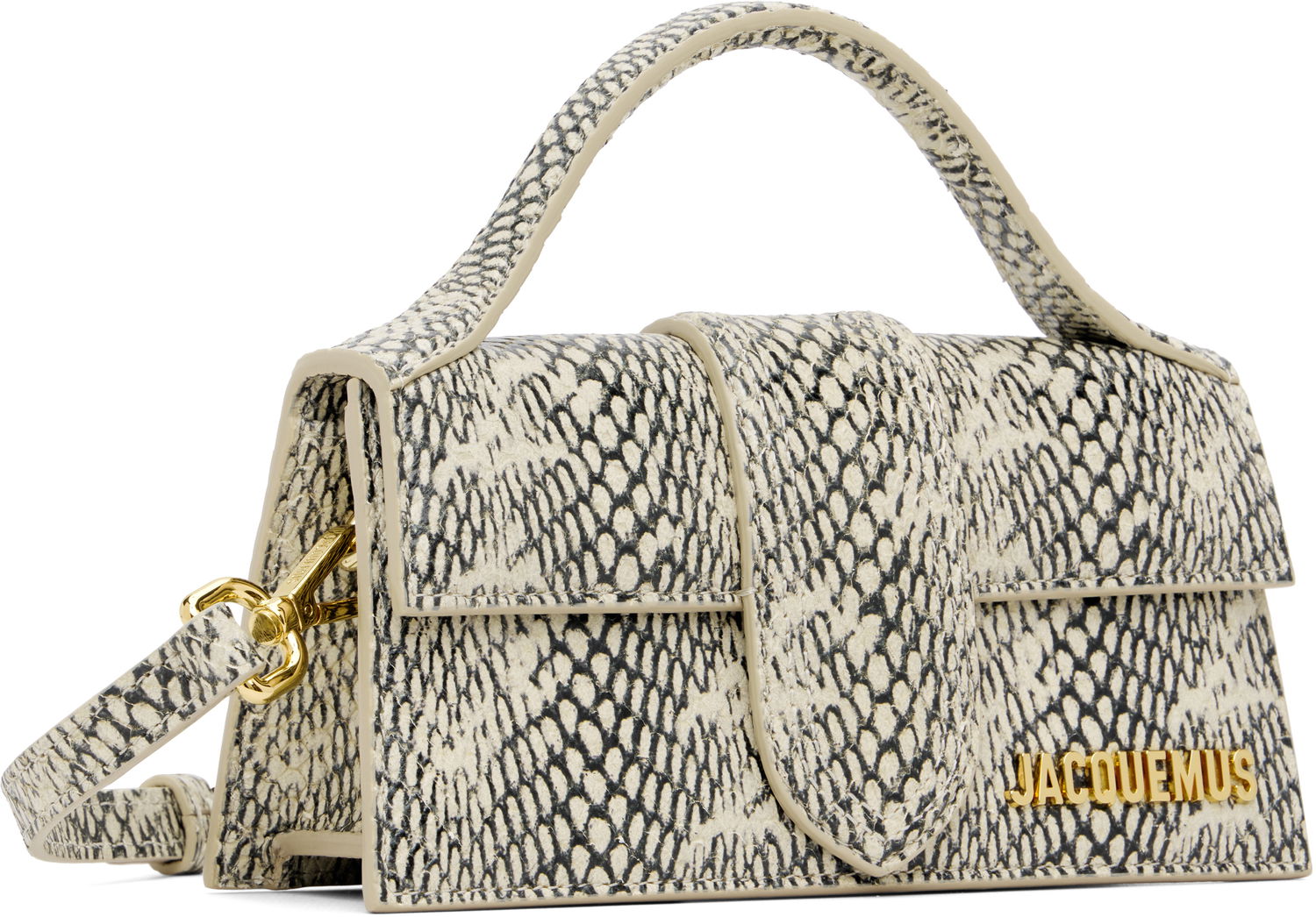 Дамска чанта Jacquemus Python-Embossed 'The Bambino' Top Handle Bag Многоцветен | 25HBAW00006AC05G04, 1