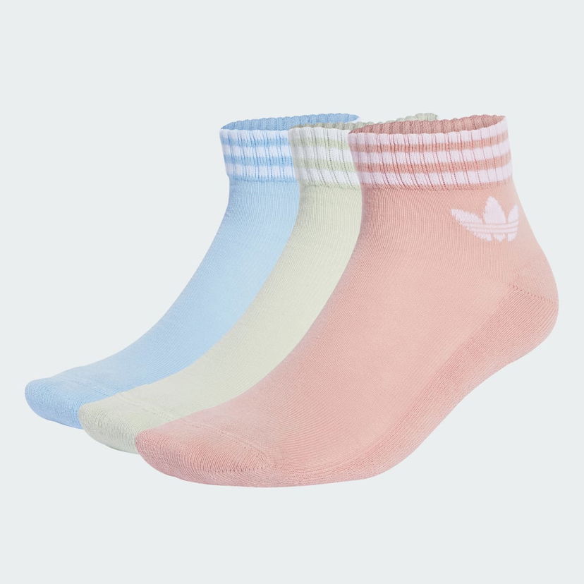 Чорапи adidas Performance 3-Stripes Ankle Socks - 3 Pairs Розово | JV7438