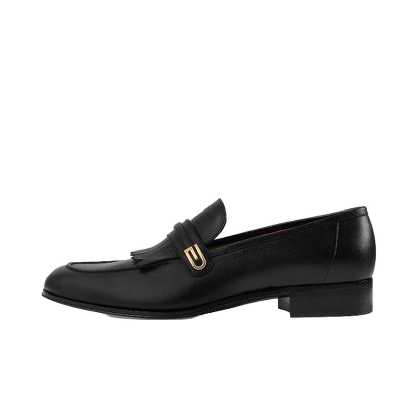 Кецове и обувки Gucci Mirrored G Loafer Black Черно | 714680 06F00 1000