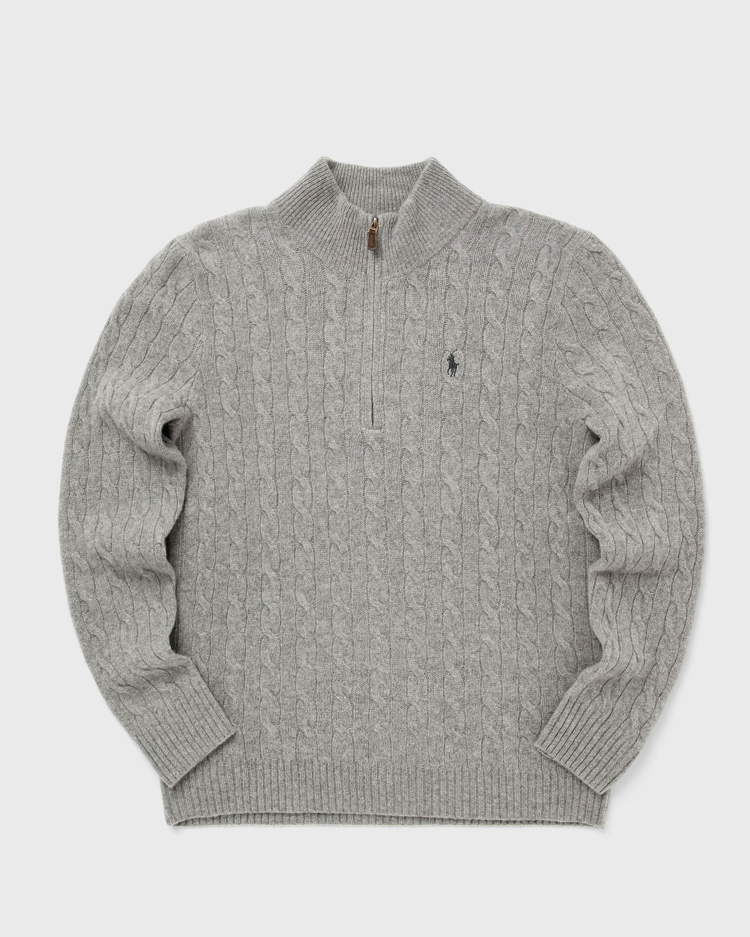 Пуловер Polo by Ralph Lauren Cable-Knit Quarter-Zip Pullover Сиво | 710876766008, 0