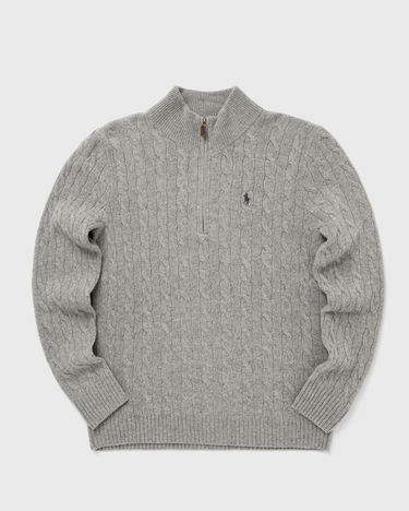 Пуловер Polo by Ralph Lauren Cable-Knit Quarter-Zip Pullover Сиво | 710876766008, 0