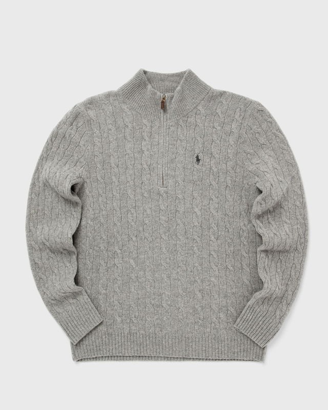Cable-Knit Quarter-Zip Pullover