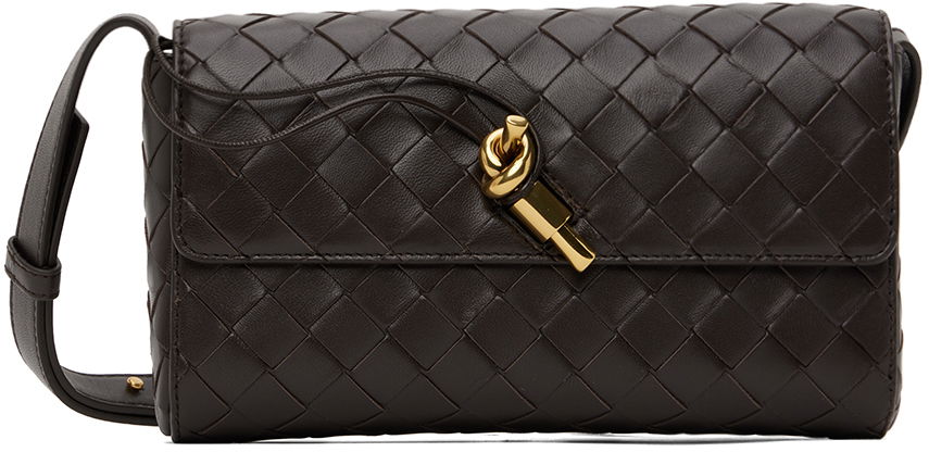 Чанта през рамо Bottega Veneta Brown Mini Andiamo Bag Черно | 755545 VCPP3, 0