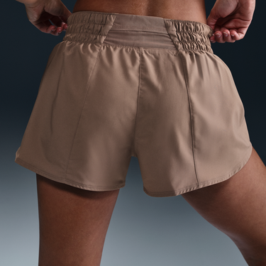 Сутиен Nike Dri-FIT One Mid-Rise 3" Shorts with Liner Кафяво | DX6010-233, 4