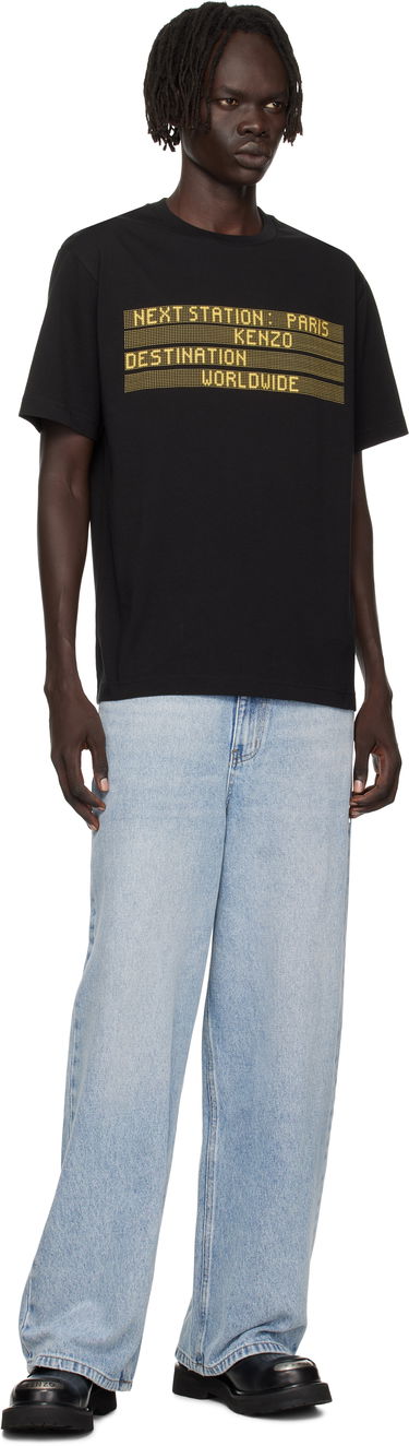 Тениска KENZO Kenzo Paris 'KENZO City' T-Shirt Черно | FF65TS2574SG, 3