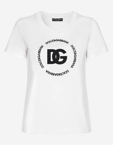Тениска Dolce & Gabbana Tshirt Manica Corta Бяло | F8T00ZHU7H8W0800, 0