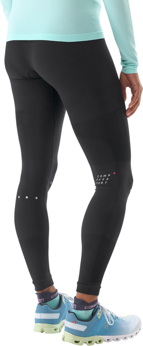 Клинове Compressport Winter Running Leggings with Reflective Dots Черно | atiw3259000, 1