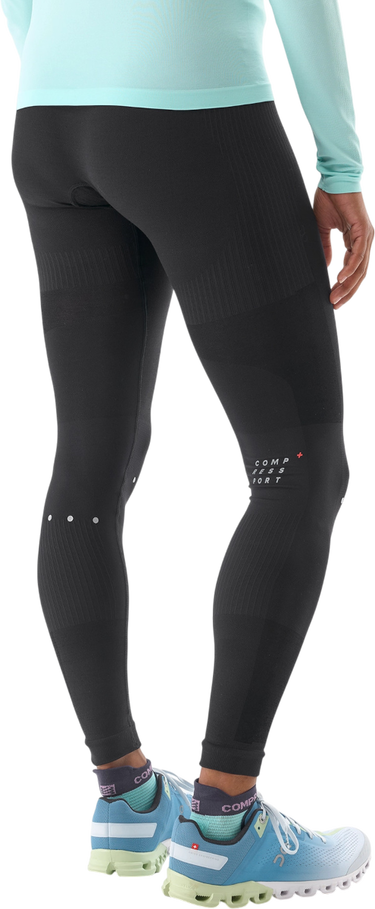 Клинове Compressport Winter Running Leggings with Reflective Dots Черно | atiw3259000, 1