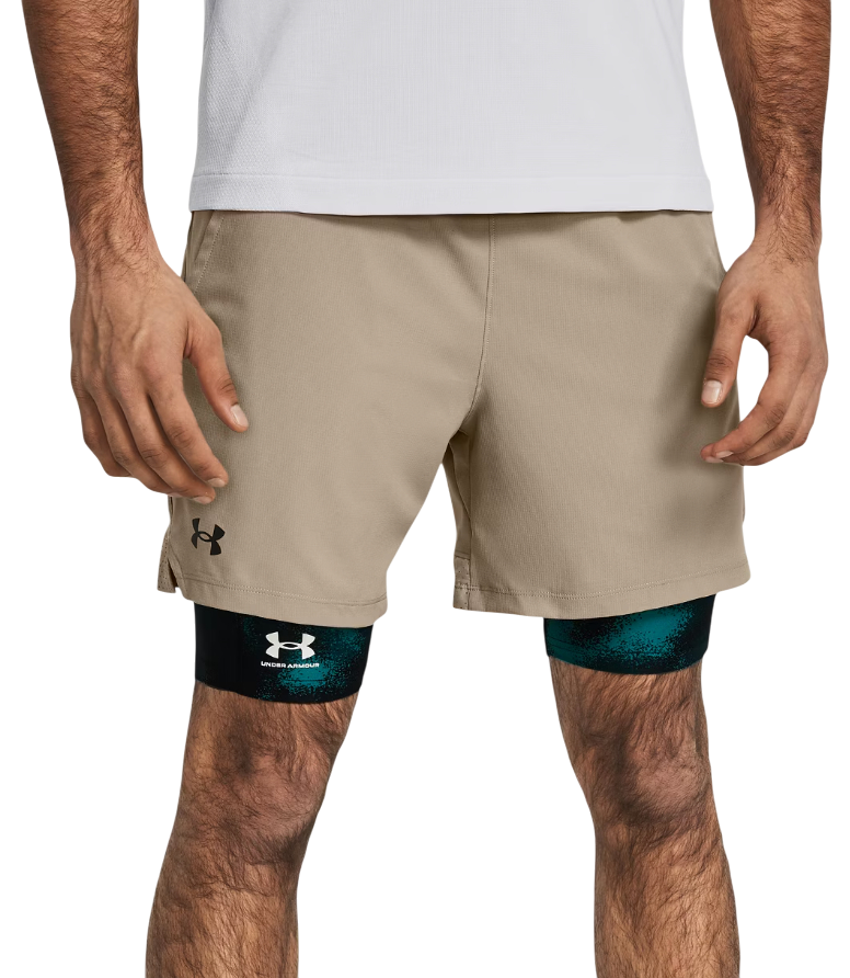 Къси панталони Under Armour Vanish Woven 6in 2-in-1 Shorts Бежово | 1373718-203