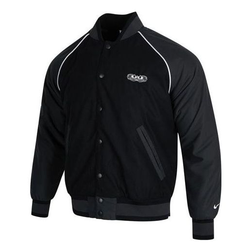 Яке бомбър Nike Baseball Collar Long Sleeve Jacket Черно | DQ6148-010