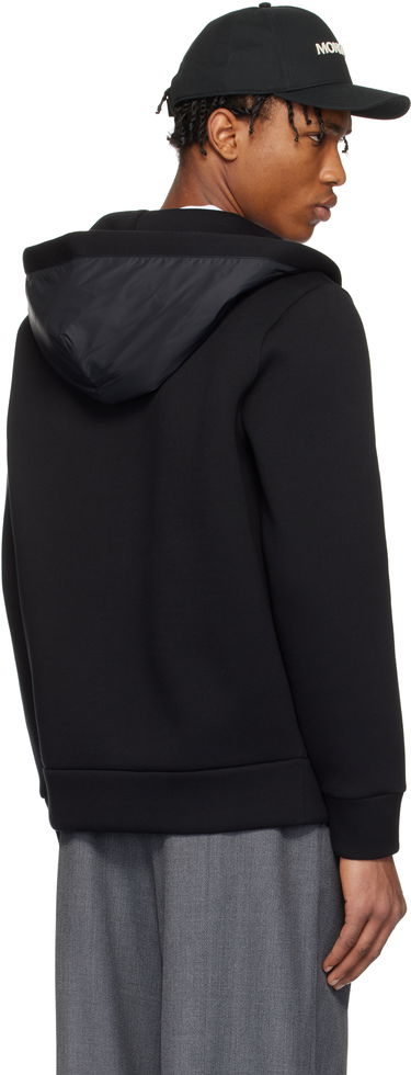 Суитчър Moncler Moncler Cotton & Neoprene Zip-Up Hoodie Черно | K10918G0000589ATP, 2