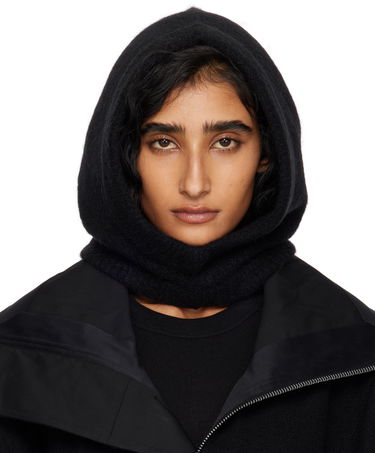 Шапка Rick Owens Rick Owens Alpaca Knit Hood Черно | RP02E4481 KWP, 0
