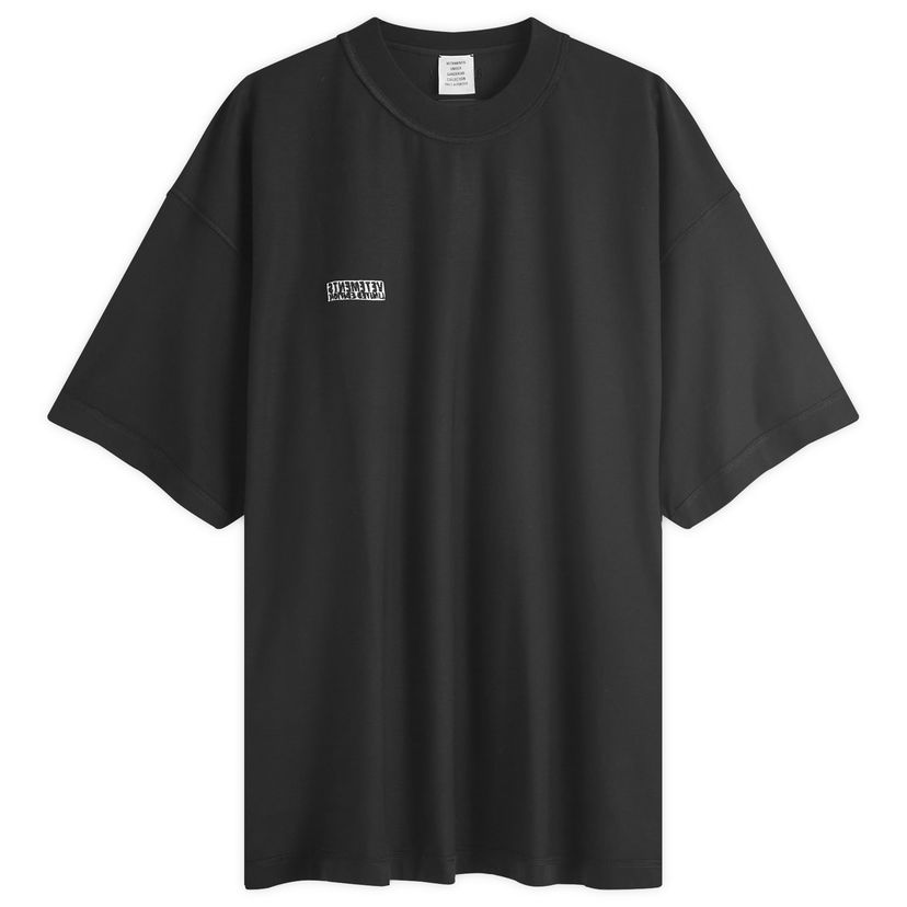 Тениска VETEMENTS Inside Out Label T-Shirt Черно | UA65TR107B