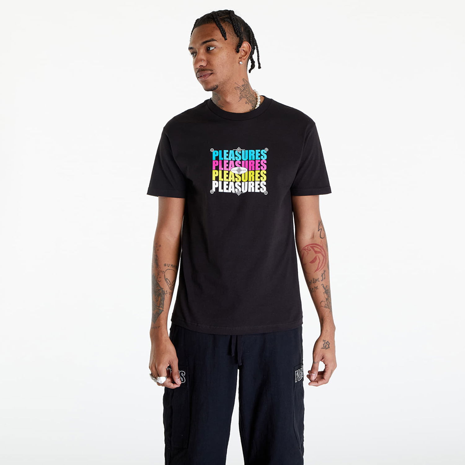Тениска Pleasures Cmyk T-Shirt Черно | P24SP051 BLACK, 0
