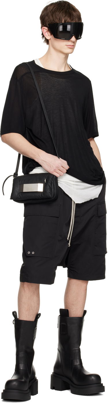 Къси панталони Rick Owens Rick Owens Hollywood Cargo Pods Shorts Черно | RU01E5389 FT, 3