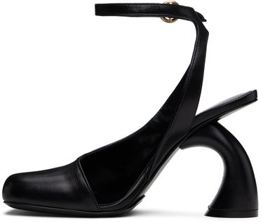 Кецове и обувки Dries Van Noten Dries Van Noten Asymmetric Slingback Heels Черно | WS251-676-150, 2