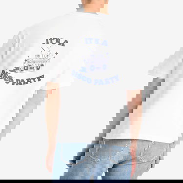 Тениска A.P.C. Men's Disco Print T-Shirt, Size Small Бяло | COHGS-M26530-AAB, 3